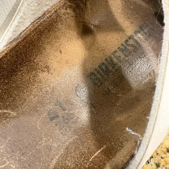 Birkenstock Arizona White Birkoflor Sandals Slides Size 41 US Wmns 10-10.5 Wide - Picture 8 of 11